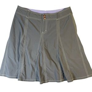 Athleta Skirt Gray Pleated Athletic Skort Womens Size 10 Activewear Tennis